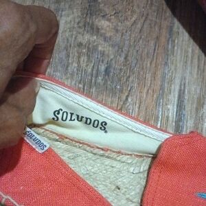 Cute Summer Coral Canvas Embellished Espadrilles with Embroidered Pineapples